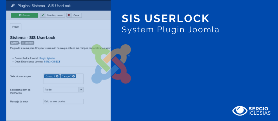 SIS UserLock - System Plugin Joomla! - Free Joomla! Extensions - Sergio ...